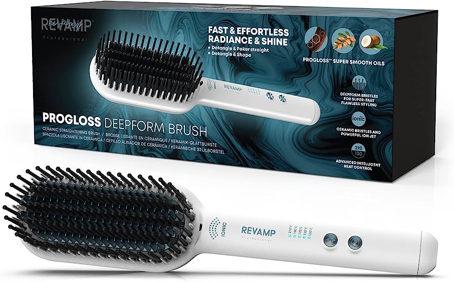 REVAMP Progloss Deep Form Ceramic Straightening Brush Review