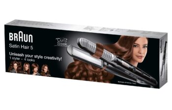 Braun ST550 Satin Hair 5 Styler Ceramic Flat Iron Hair Straightener