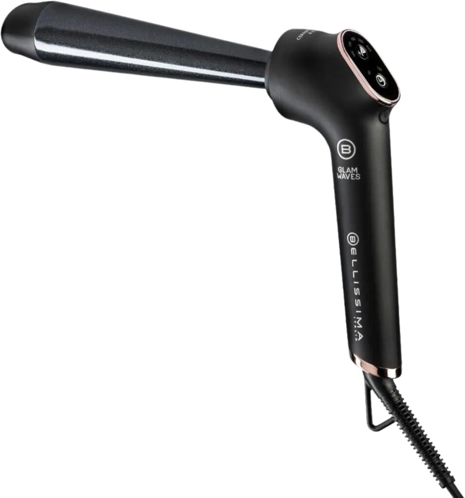 Bellissima Glam Waves Curling Wand – Ceramic Coating, 25mm Barrel for Soft Waves  Natural Curls, Fast Heat-Up, Adjustable Temperature, Perfect for Long  Short Hair, Professional Styling Tool
