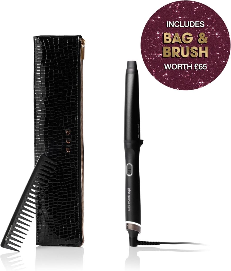 ghd Chronos Curve Wands, for Frizz Free Curls and Waves That Last All Day - More Shine, Cool Tip and Safety Stand (UK Plug) ghd Chronos Curve Wands, for Frizz Free Curls and Waves That Last All Day - More Shine, Cool Tip and Safety Stand (UK Plug)
