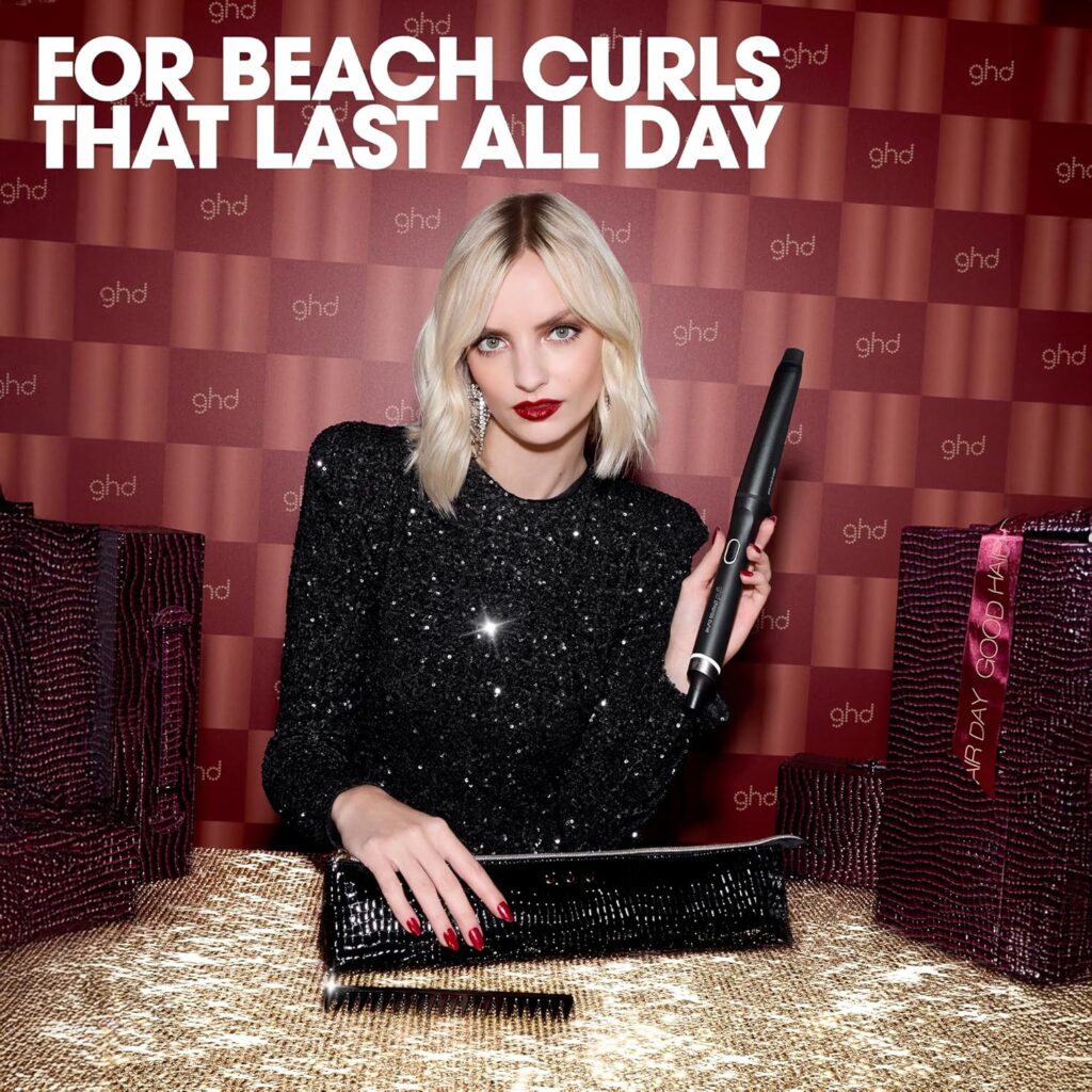 ghd Chronos Curve Wands, for Frizz Free Curls and Waves That Last All Day - More Shine, Cool Tip and Safety Stand (UK Plug) ghd Chronos Curve Wands, for Frizz Free Curls and Waves That Last All Day - More Shine, Cool Tip and Safety Stand (UK Plug)