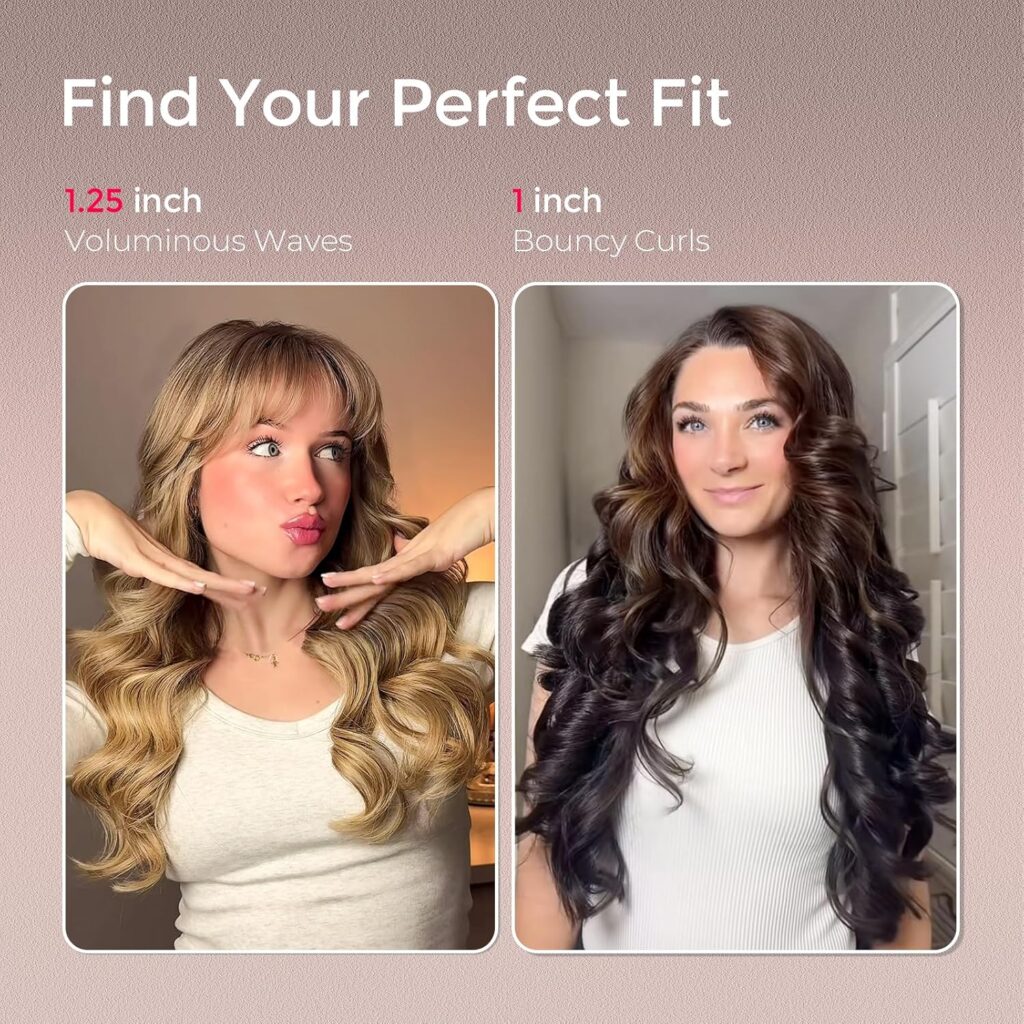 TYMO CurlPro Plus Hair Curler Automatic Rotating - Long Barrel Curling Wand for Long Hair, Ceramic Curling Iron for Women, Anti-Scald, Tangle-Free, 600M Ionic, Dual Voltage, Gold, 25 mm TYMO CurlPro Plus Hair Curler Automatic Rotating - Long Barrel Curling Wand for Long Hair, Ceramic Curling Iron for Women, Anti-Scald, Tangle-Free, 600M Ionic, Dual Voltage, Gold, 25 mm