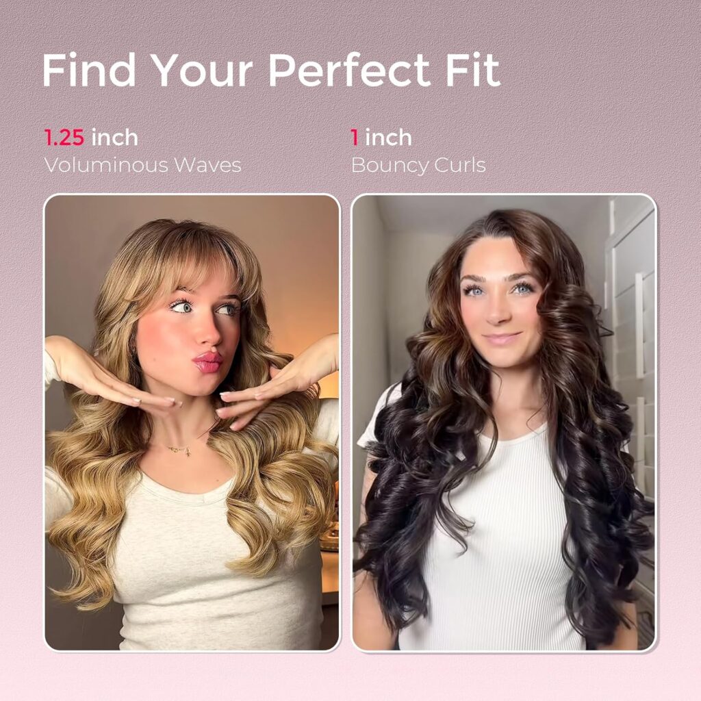 TYMO CurlPro Plus Hair Curler Automatic Rotating - Long Barrel Curling Wand for Long Hair, Ceramic Curling Iron for Women, Anti-Scald, Tangle-Free, 600M Ionic, Dual Voltage, Gold, 25 mm TYMO CurlPro Plus Hair Curler Automatic Rotating - Long Barrel Curling Wand for Long Hair, Ceramic Curling Iron for Women, Anti-Scald, Tangle-Free, 600M Ionic, Dual Voltage, Gold, 25 mm