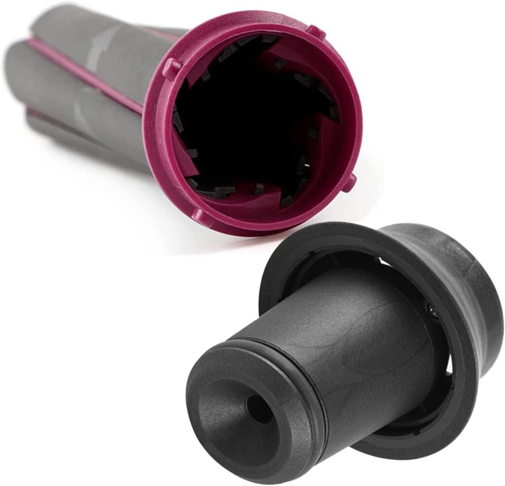 1 Pair 30mm/1.2in Long Hair Curling Barrels Curler Tube Wand for Dyson Airwrap Styler, with 2 Adapter for Dyson Hair Dryer Converting to Curling Iron Styler