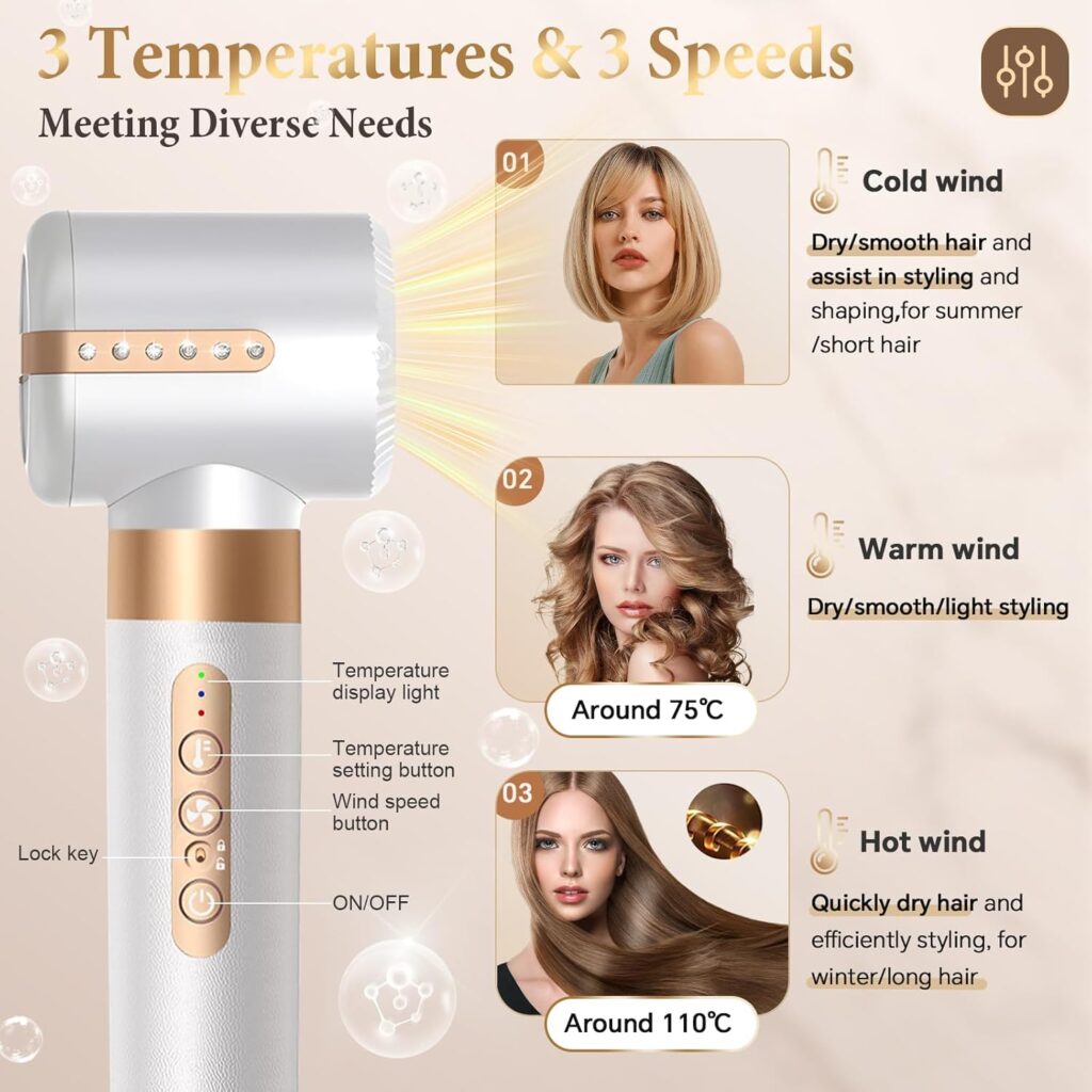 7 in 1 Hair Styler, Hot Air Brush Air Styler, Magic Styler, 1400W Airstyler Hair Dryer Brush, Hair Curler, Thermal Brush, Hair Straightener, Air Hair Styler, Women Hair Styling Gift Set