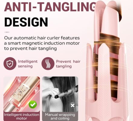Automatic Rotating Hair Curler (Pink) review