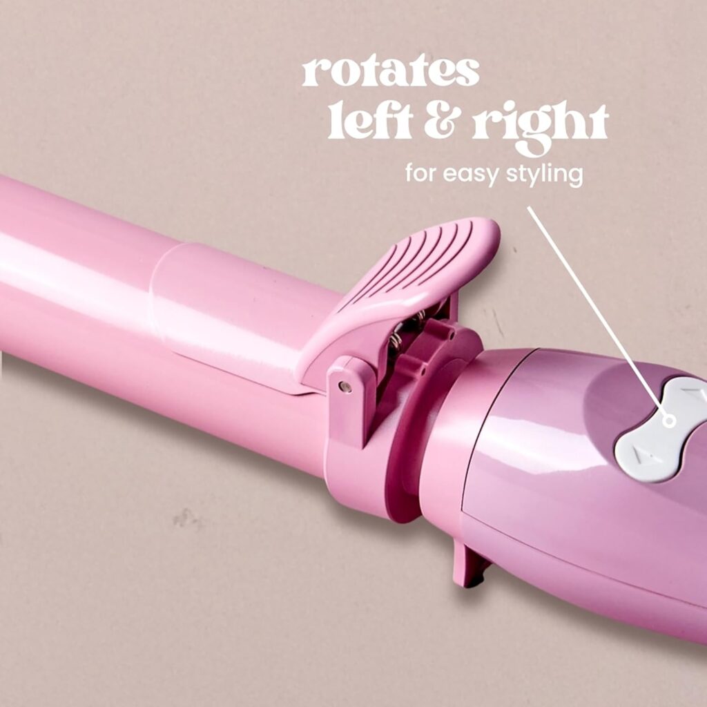 Beachwaver B Series - Curling Iron with Ceramic Barrel for Smooth Curling - Hair Curler for All Hair Lengths and Types - B1.25 Pink Sunset - 31.75 mm