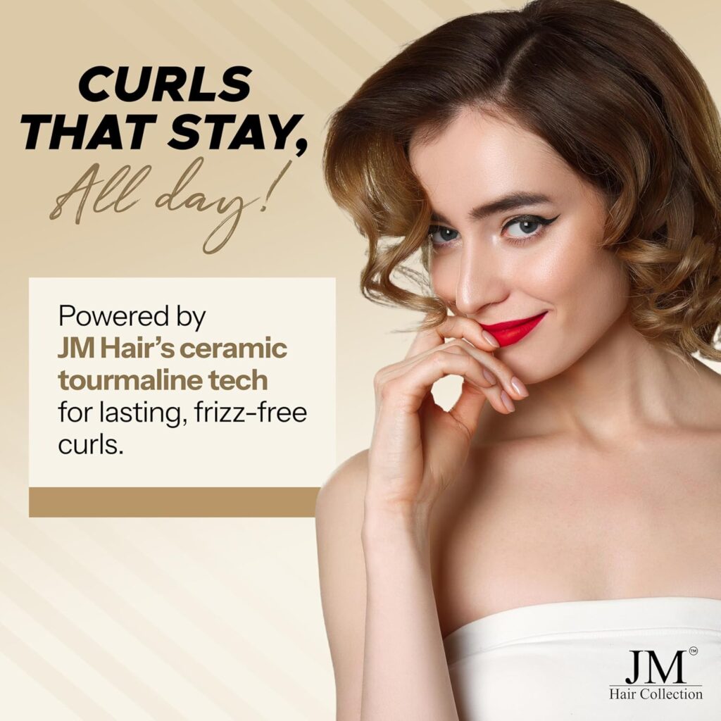 Curling Iron – 1 Inch Ceramic Barrel with Adjustable Heat, Fast Heat-Up  Frizz-Free Shine – Professional Curling Wand for Long-Lasting Curls  Waves – for All Hair Types