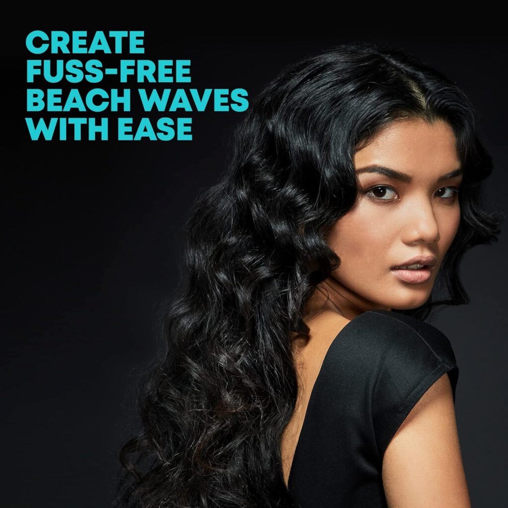 Revamp Progloss Wave Define Styler Professional, Ionic Technology, Barrels Infused with Progloss Super Smooth Keratin, Argan and Coconut Oils, Crimp-Free Design for Smooth S-Shaped Waves