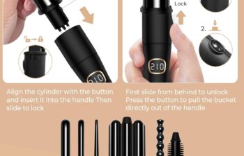 Thermal Brush Curling Wand Set 6-in-1 Hair Curler review