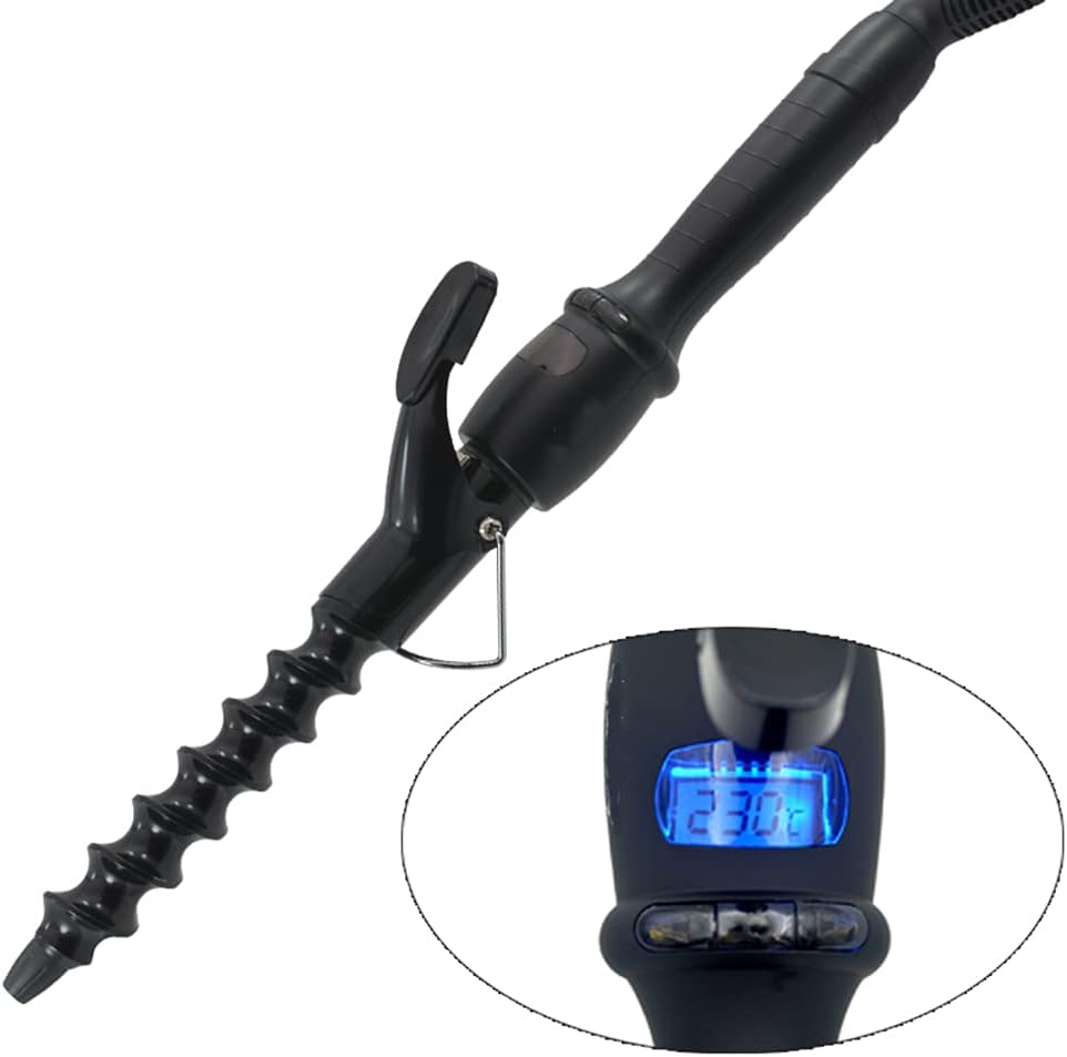 YONAIL Hair Curler Wand Ceramic Waver Curling Iron Spiral Curling Tongs Hair Crimper for Long or Short Hair Styling