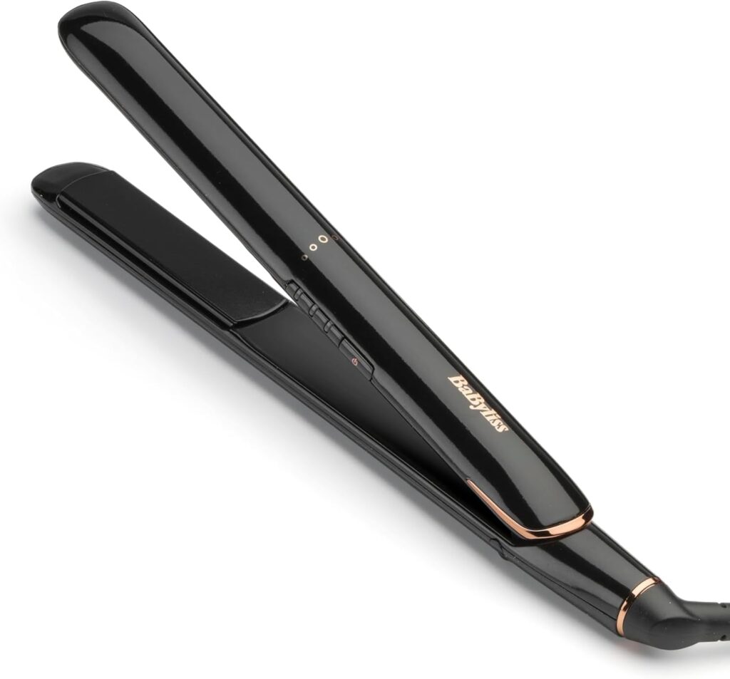 BaByliss Rose Lustre Hair Straighteners – Ceramic Smooth‑Glide Plates for Sleek  Frizz‑Free Styling, 30s Fast Heat‑Up, (180-230°C), Straightening  Smoothing Flat Iron, Worldwide Use, 2515DU