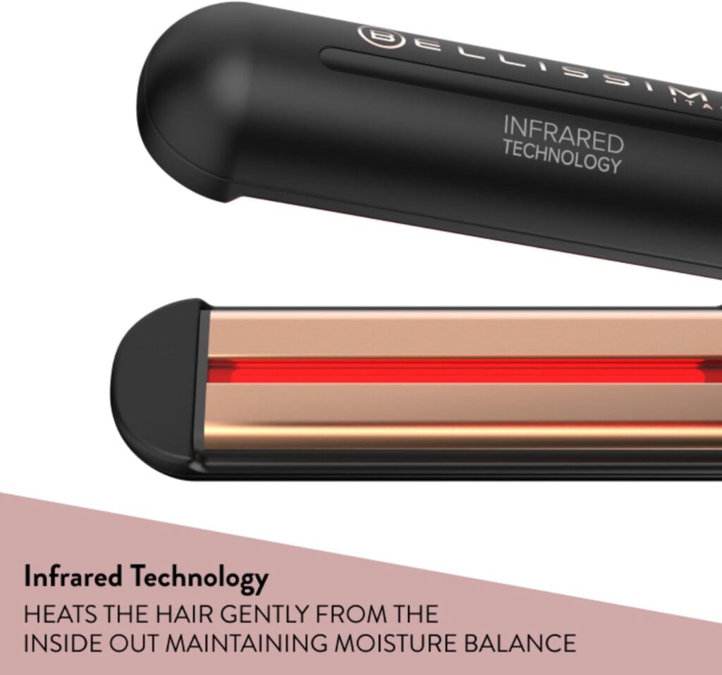Bellissima Creativity Infrared Hair Straightener | Ceramic  Keratin Technology for Sleek Frizz-Free Shine |130°C-230°C Adjustable Temperatures | Fast Heat Up | Digital Display