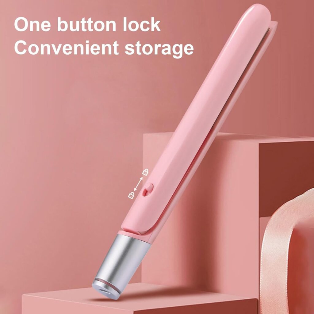 Flat Iron,Portable Hair Curler | Travel Hair Straightener and Curling Iron for Long and Short Hair, Straightener Flat Iron Goowafur Flat Iron,Portable Hair Curler | Travel Hair Straightener and Curling Iron for Long and Short Hair, Straightener Flat Iron Goowafur