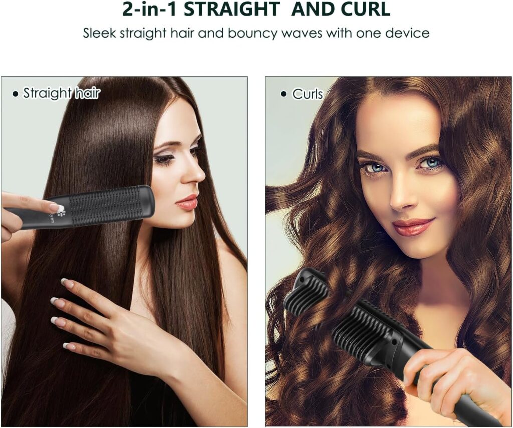 Hair Straightener Brush Ionic Straightening Comb for Women Straight or Curly Hair,Smooth Styling, Lightweight Hot Comb Ceramic Coating Dual Voltage, Professional Styling Tools-UK Plug Hair Straightener Brush Ionic Straightening Comb for Women Straight or Curly Hair,Smooth Styling, Lightweight Hot Comb Ceramic Coating Dual Voltage, Professional Styling Tools-UK Plug