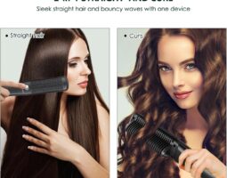 Hair Straightener Brush Ionic Straightening Comb review