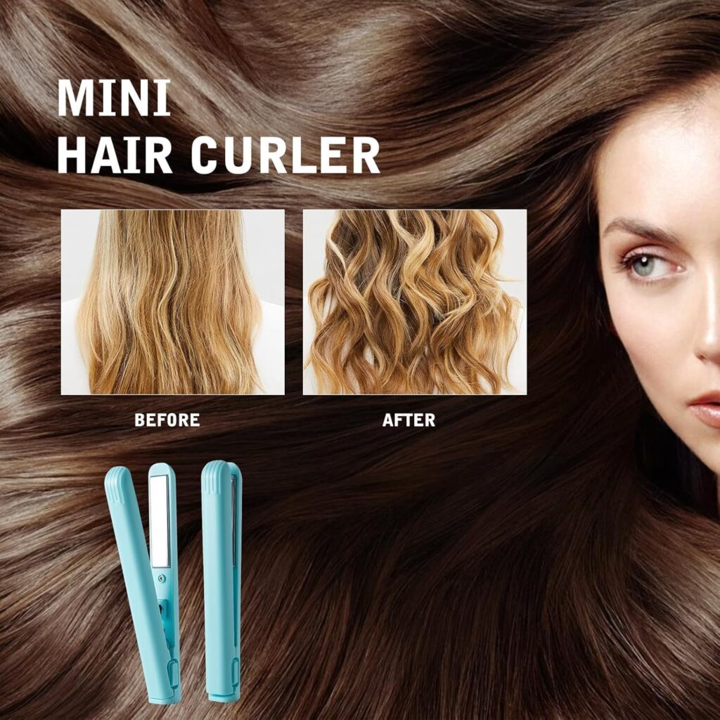 Mini Hair Straightener, Hair Straighteners For Women, Cordless Hair Straighteners, Portable Curler, Suitable For Home And Travel, Professional Styling, Smooth Styles - For All Hair Types