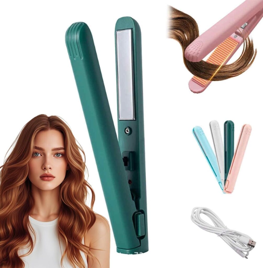 Mini Hair Straightener, Hair Straighteners For Women, Cordless Hair Straighteners, Portable Curler, Suitable For Home And Travel, Professional Styling, Smooth Styles - For All Hair Types