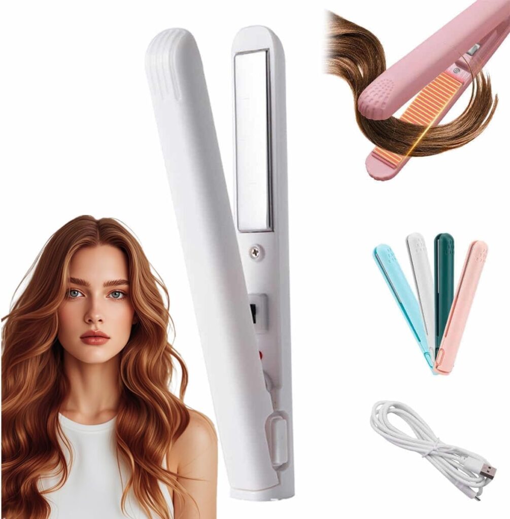 Mini Hair Straightener, Hair Straighteners For Women, Cordless Hair Straighteners, Portable Curler, Suitable For Home And Travel, Professional Styling, Smooth Styles - For All Hair Types