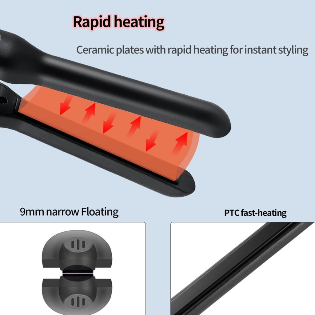 Mini Straighteners, Haglater Pencil Straightener Curl and Straighten 2 in 1,Straighteners for All Short Hair Types, Bangs, Male Beard Mini Straighteners, Haglater Pencil Straightener Curl and Straighten 2 in 1,Straighteners for All Short Hair Types, Bangs, Male Beard