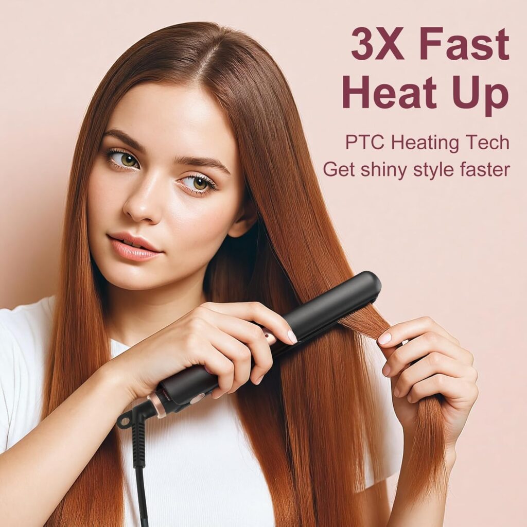 Mini Travel Hair Straightener for Short Hair, Small Straighteners with Ceramic Plate, Thin Straighteners Dual Voltage, Fast Heat-Up Mini Travel Hair Straightener for Short Hair, Small Straighteners with Ceramic Plate, Thin Straighteners Dual Voltage, Fast Heat-Up