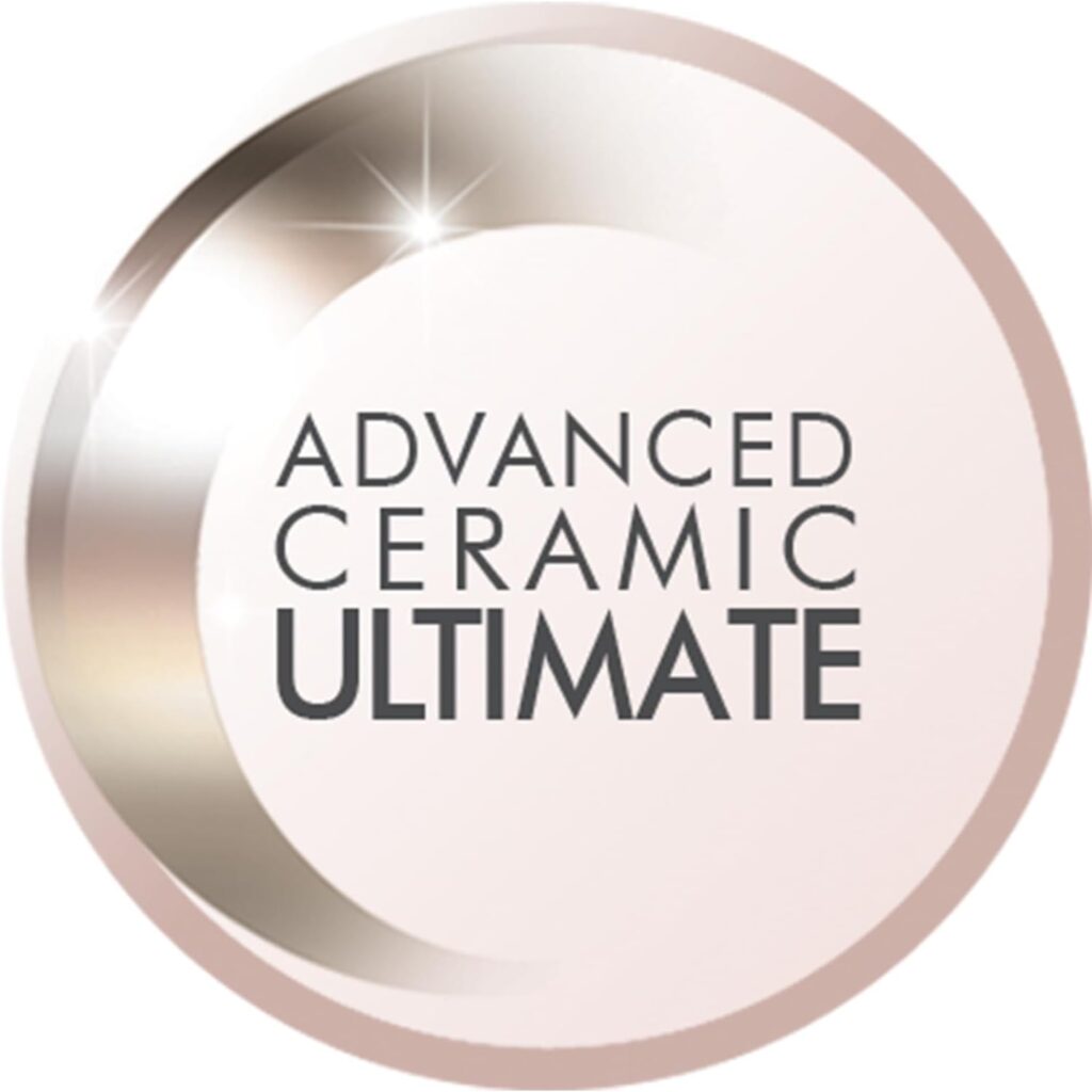 Remington Hair Straightener (Advanced Ceramic Ultimate Coating with Long 110mm Floating Plates, LCD Screen, 150-235°C, Temperature Boost Function, Storage Pouch Included) Rose Pearl S9505