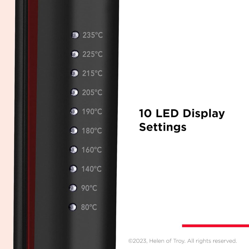 Revlon Smoothstay Coconut Oil-Infused Hair Straightener (25mm Triple-Coated Ceramic Plates, Floating Plates with Rounded Edges, Customizable Temperature up to 235°C, Storage Pouch Included) RVST2211P