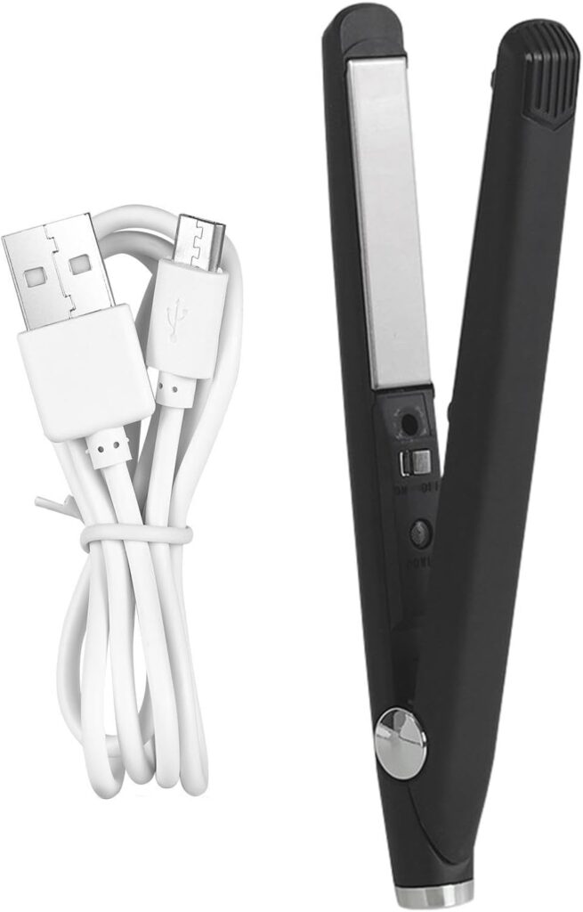 Straightener, 2 In 1 Curling Wand, Hair Straightener Travel, Portable Hair Straightener Hair Straightener With Double Tension For Travel