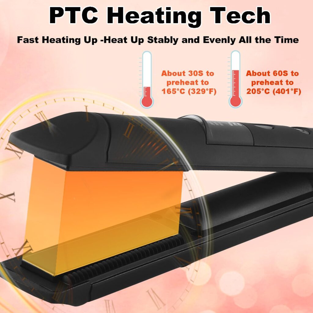 Straighteners and Curling Irons 2 in 1 Mini Small Wireless Battery Portable Travel Curling and Straightening, 3 Adjustable Temperatures, Quick Heating Hair Straightener and Curler for Long Short Hair