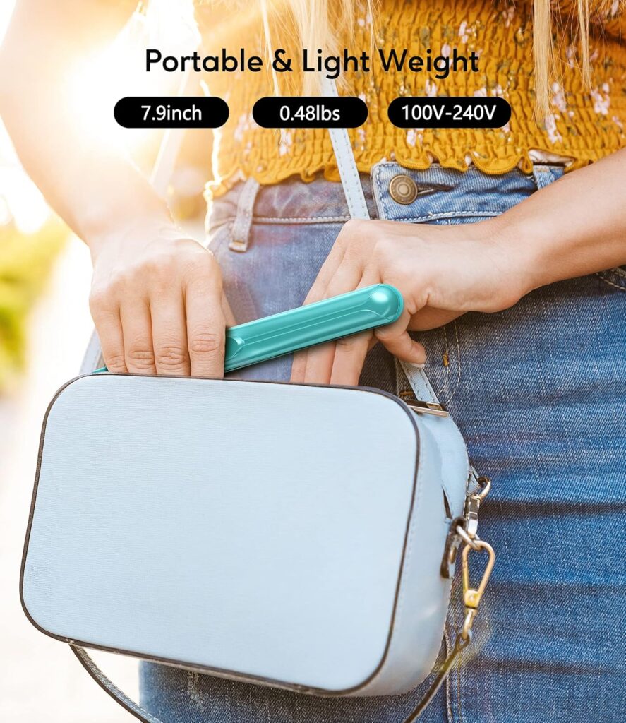 Terviiix Mini Hair Straightener for Short Hair, Small Straighteners Travel Straighteners and Ceramic Plate, Quick and Easy Hair Styling, Dual Voltage, Pouch Included, Blue Terviiix Mini Hair Straightener for Short Hair, Small Straighteners Travel Straighteners and Ceramic Plate, Quick and Easy Hair Styling, Dual Voltage, Pouch Included, Blue