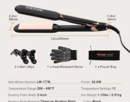 VEVOR Hair Straightener Titanium Flat Iron 2 Inch Review