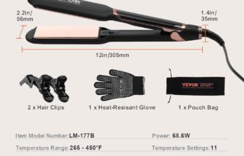 VEVOR Hair Straightener Titanium Flat Iron 2 Inch Review
