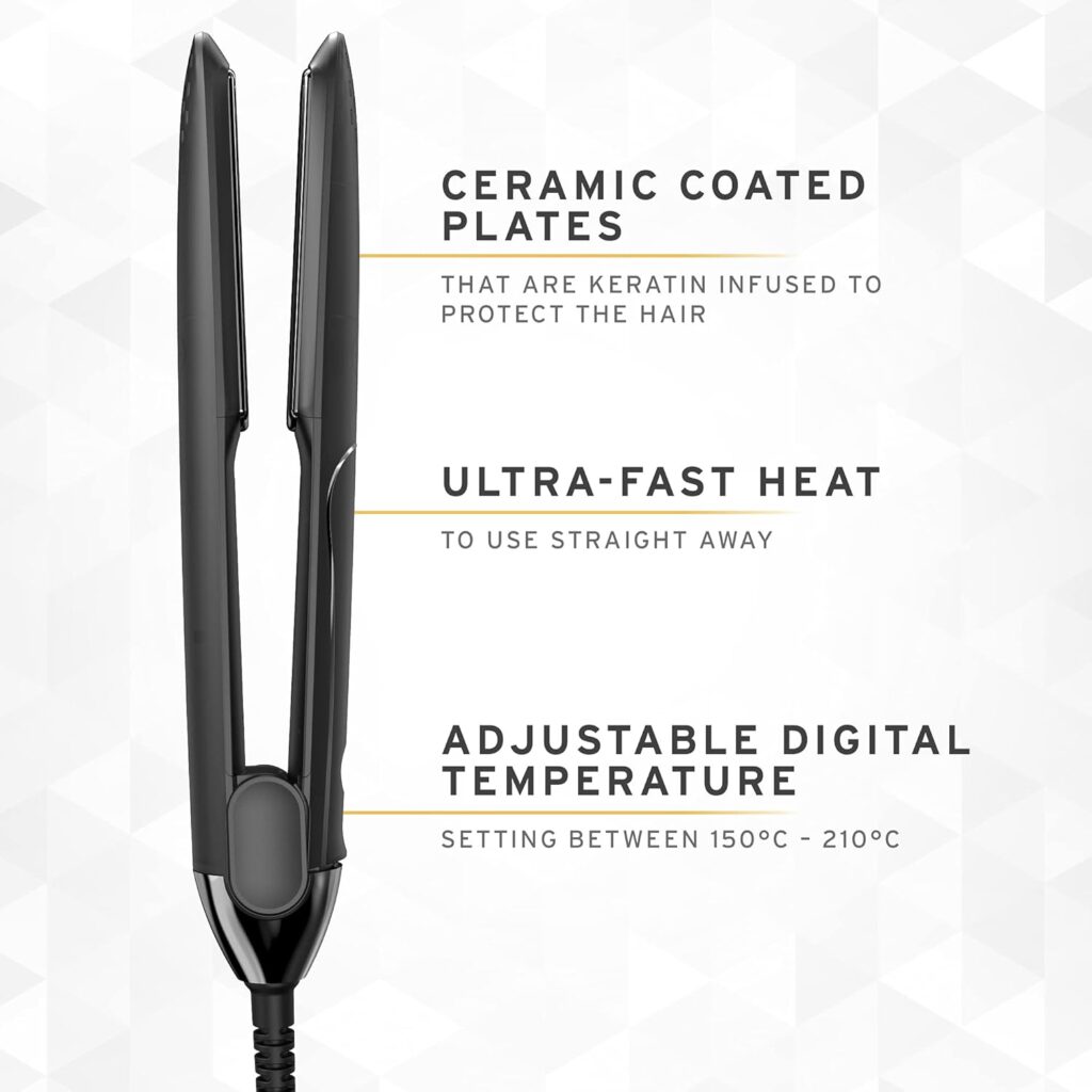 Wahl Pro Glide Straightener, Hair Straighteners, Hair Styling Tools, Adjustable Digital Temperature, 150°C - 210°C, Ultra-Fast Heat Up, Ceramic Coated Plates