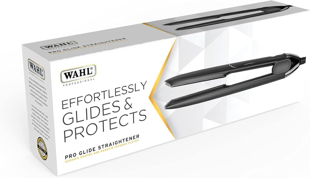 Wahl Pro Glide Straightener, Hair Straighteners, Hair Styling Tools, Adjustable Digital Temperature, 150°C - 210°C, Ultra-Fast Heat Up, Ceramic Coated Plates