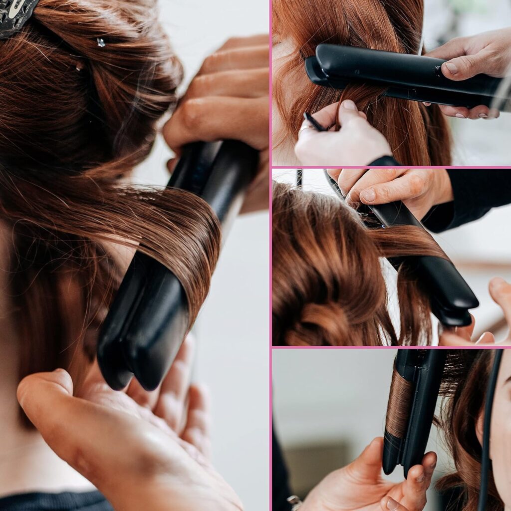 Wahl Style Collection Styling Iron, Contoured Ceramic Plates, Lower Heat to Reduce Heat Damage, Adjustable Digital Temperature Function from 160°C to 210°C, Heats Up and Cools Down Ultra-Fast Wahl Style Collection Styling Iron, Contoured Ceramic Plates, Lower Heat to Reduce Heat Damage, Adjustable Digital Temperature Function from 160°C to 210°C, Heats Up and Cools Down Ultra-Fast