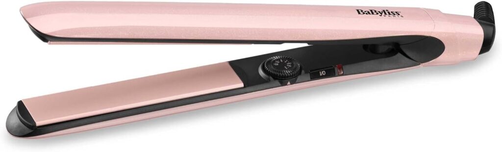 BaByliss Pink Blush 235 Straightener with Extra Long Titanium Ceramic Plates 2498PRE