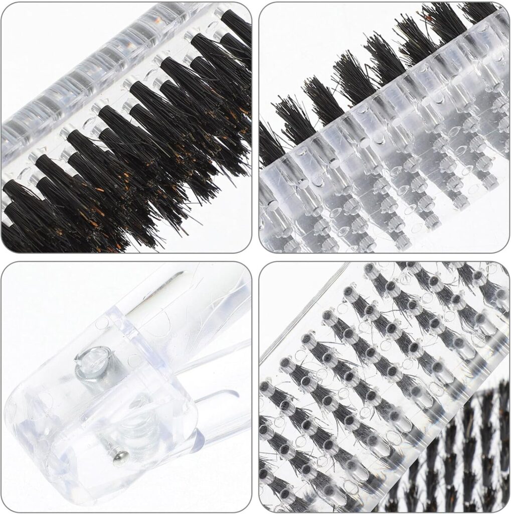 FOMIYES Double-sided Hair Straightening Comb Shaped Brush for Women Design for Easy Styling Portable Straightener for All Hair Types