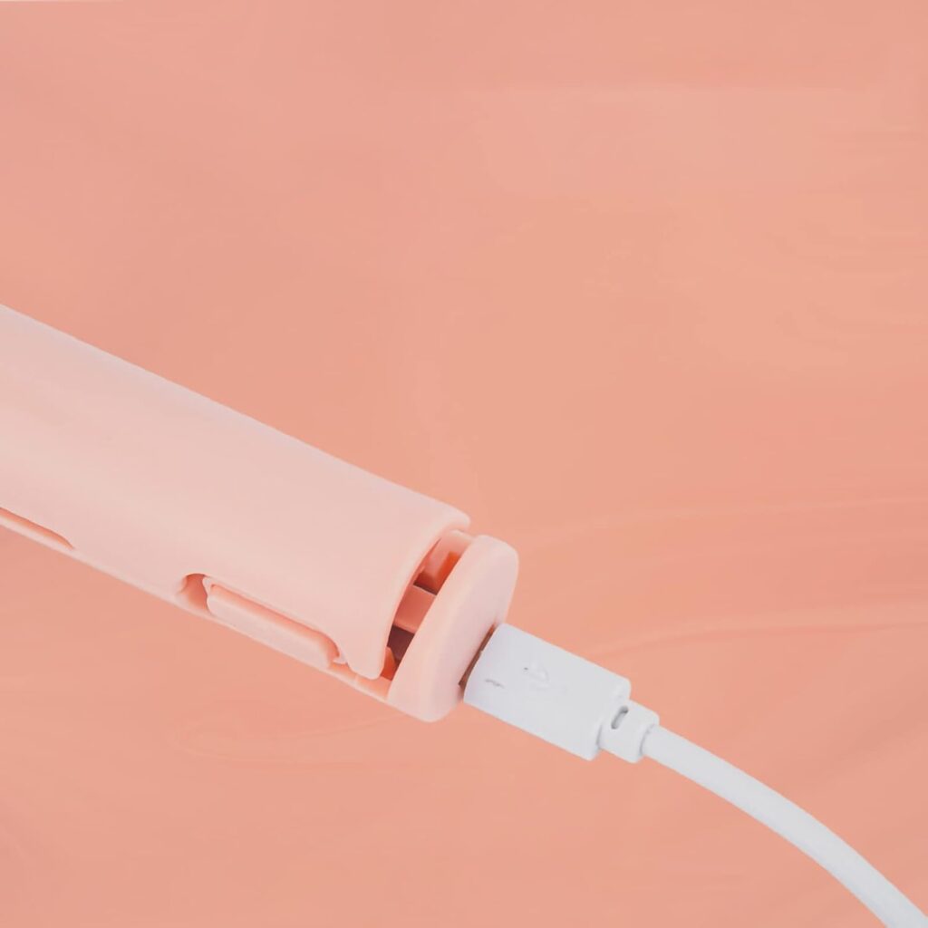 Hair Straighteners, Mini Hair Curler 2 in 1 Hair Crimpers USB Ceramics Cordless Hair Straightener for Long Hair Short Hair Men Women(Pink)