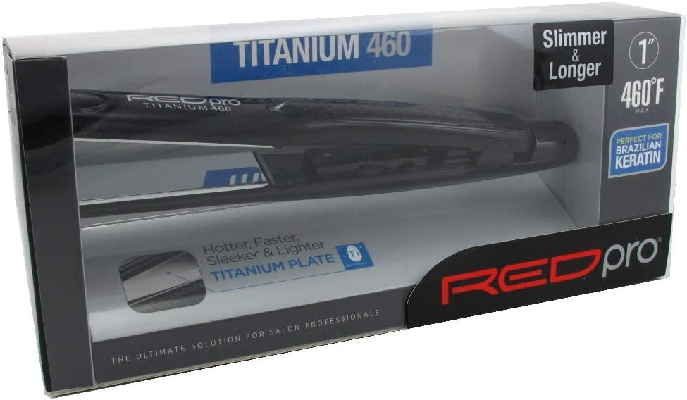 Kiss Products RED Pro Titanium Flat Iron, 1 Inch, 1 Pound Kiss Products RED Pro Titanium Flat Iron, 1 Inch, 1 Pound
