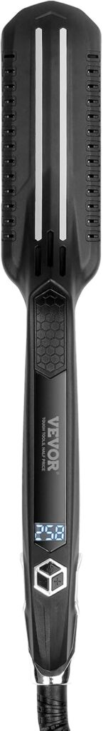 VEVOR Hair Straightener, 1.5 Inch Titanium Flat Iron Double Infrared Hair Straightener with LCD Display, 19 Temperature Levels, Fast Heating Hair Iron for Salon Home Travel VEVOR Hair Straightener, 1.5 Inch Titanium Flat Iron Double Infrared Hair Straightener with LCD Display, 19 Temperature Levels, Fast Heating Hair Iron for Salon Home Travel